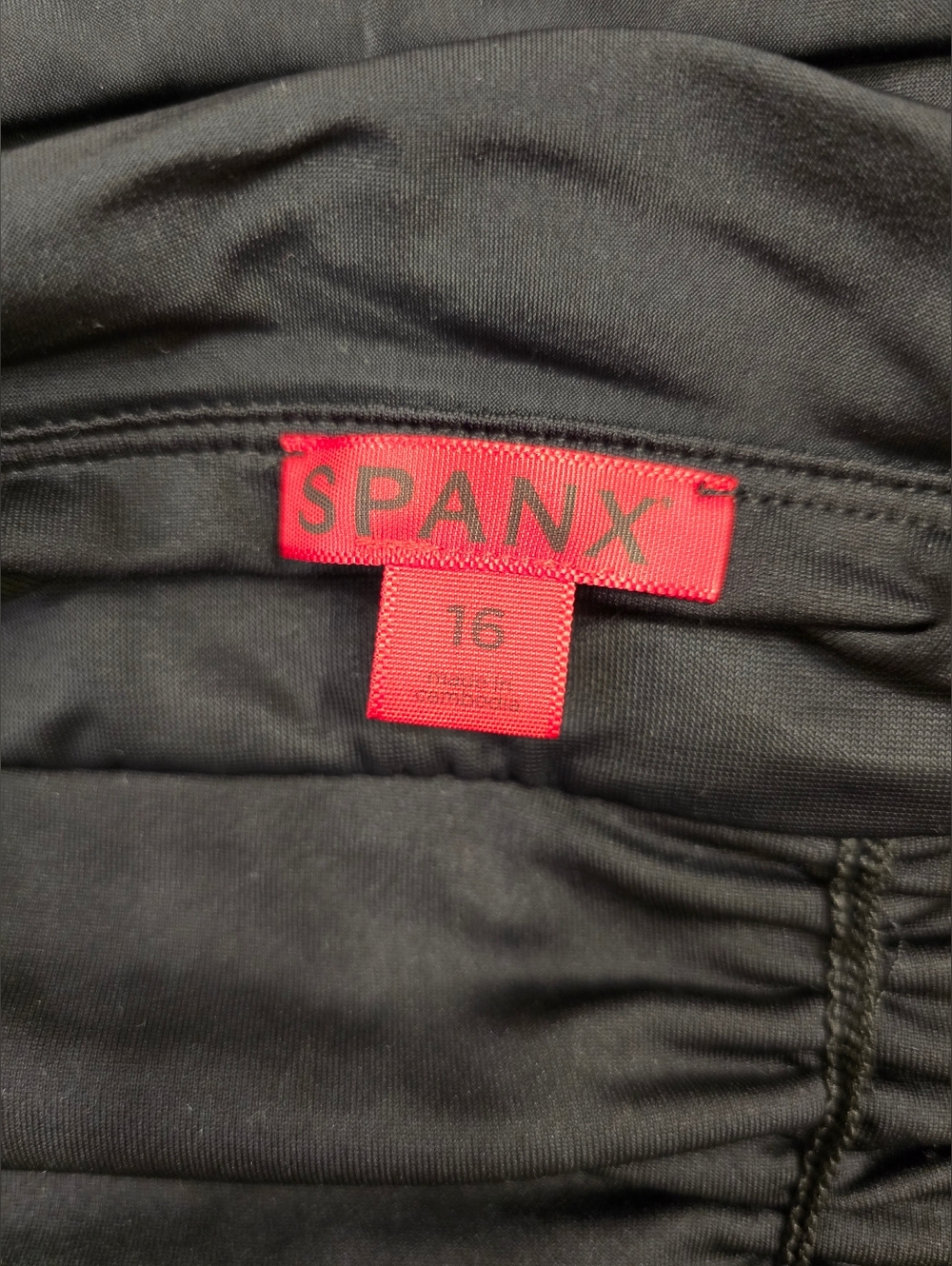 Spanx Shape Halter One Piece Swim Dress Black 16 - Picture 5 of 6